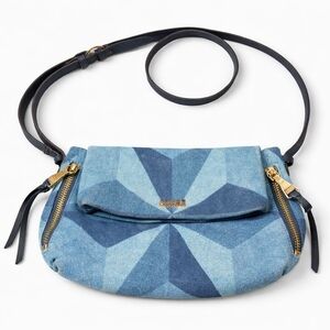 Aimee Kestenberg Blue Geometric Crossbody Bag
